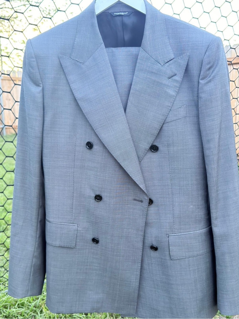 Dolce & Gabbana Black and Charcoal Interior Tailored Jacket